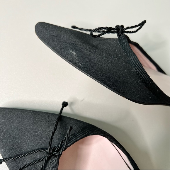Paul Mayer Attitudes Black Pointed Toe D’Orsay Flats 8 - Picture 7 of 10